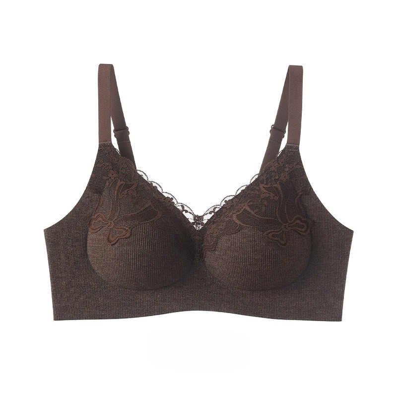 Lace Bralette Set - Soutien-gorge en dentelle côtelée pour femmes,